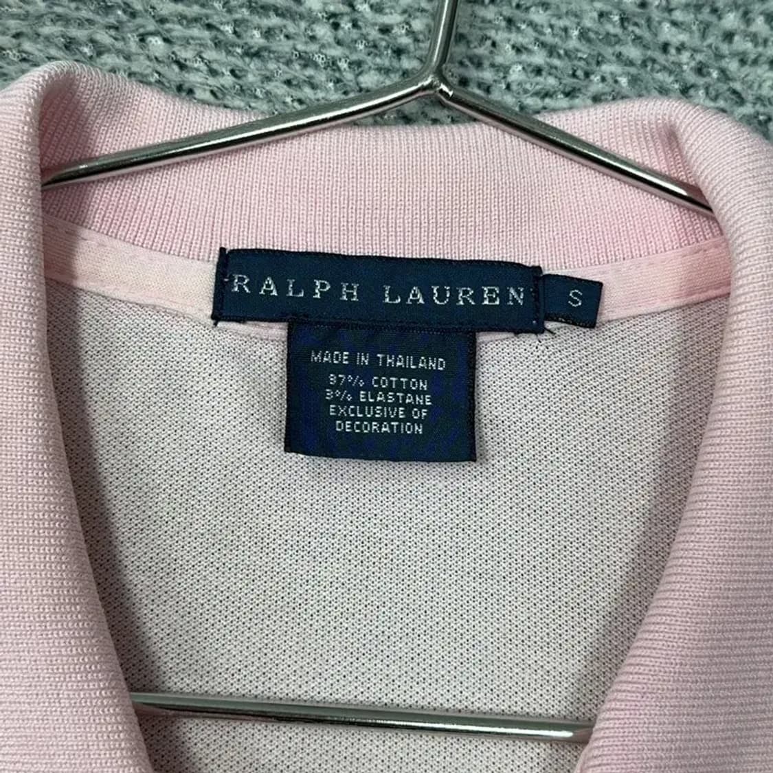 폴로 두산 여성 연핑크 반팔 카라티 S 상품이미지6