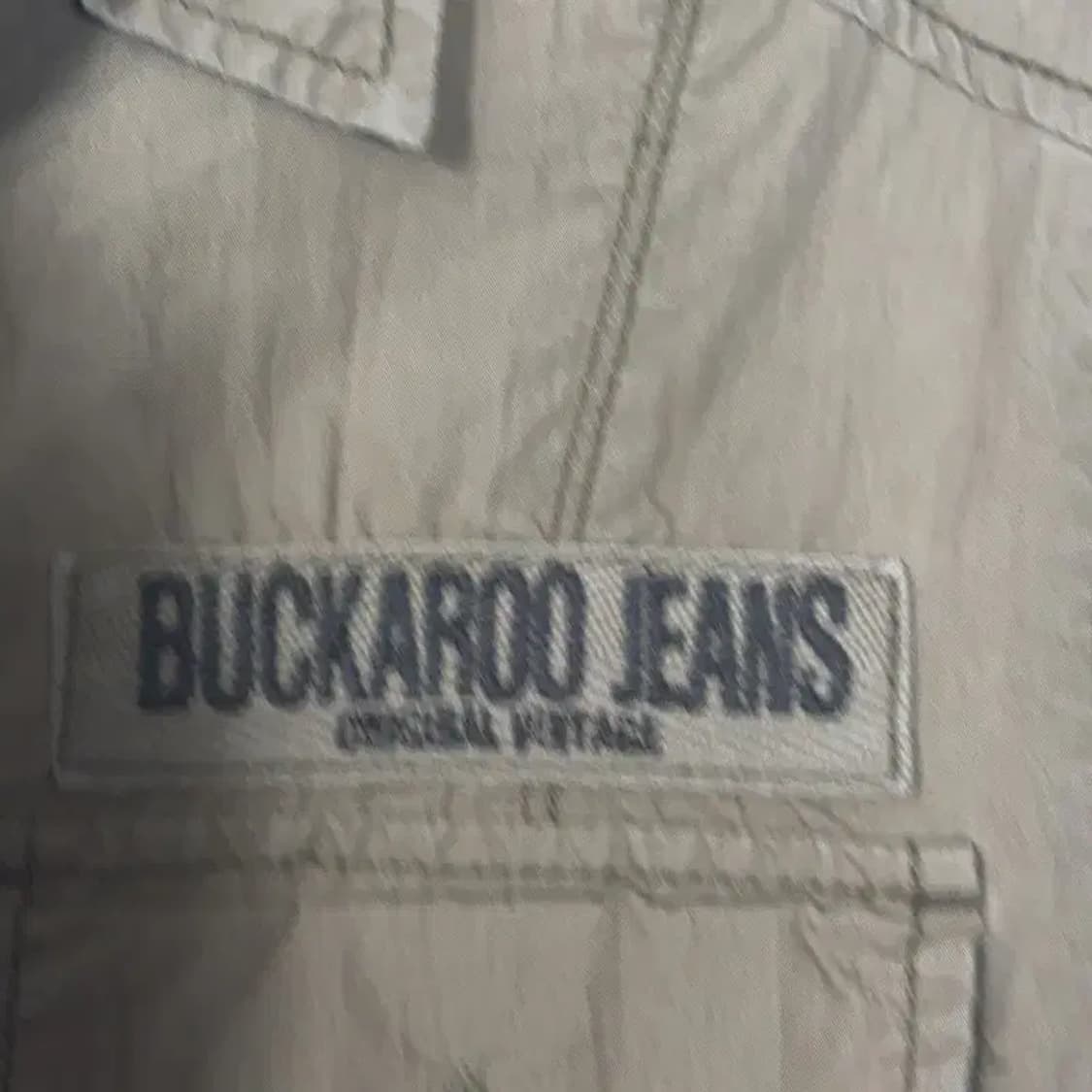 버커루 스펠로고 카멜 투포켓 셔츠 자켓 L 상품이미지4