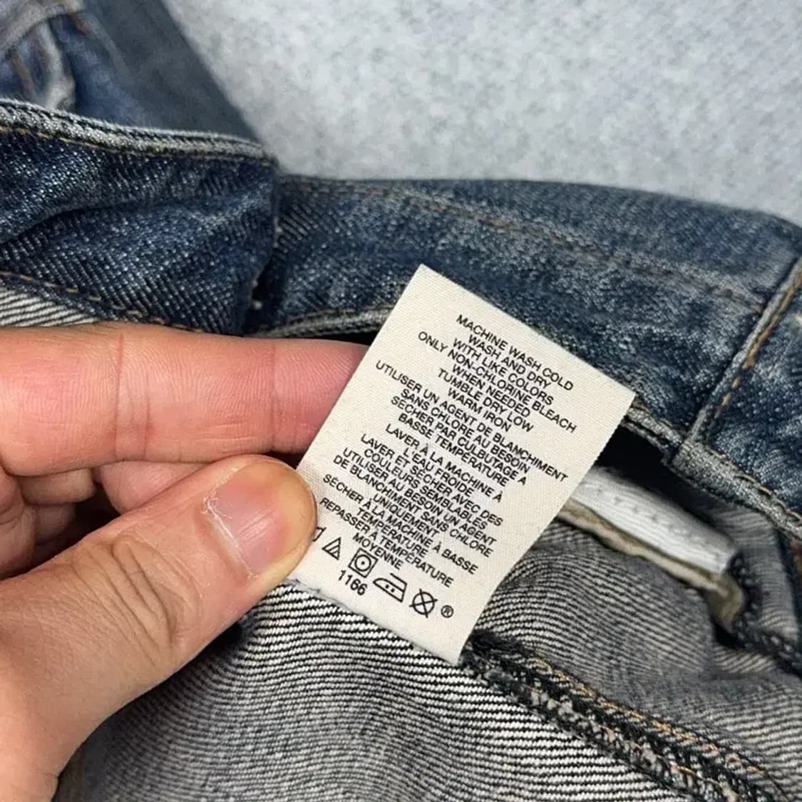 빈티지 여성 워싱 데님 자켓 M 상품이미지5