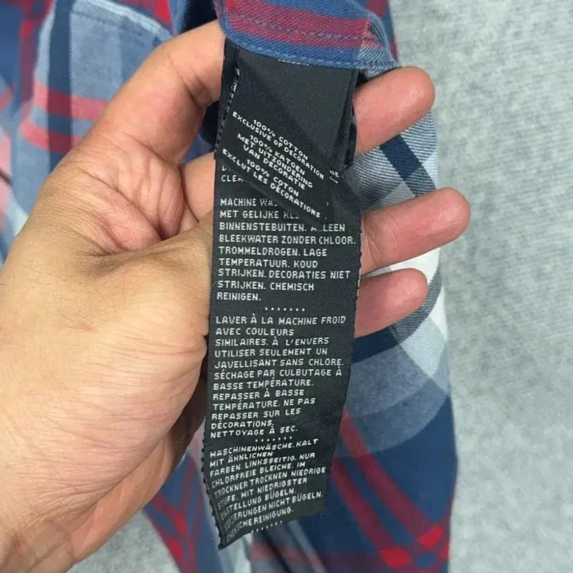 할리데이비슨 패치 백로고 플란넬 체크 반팔 셔츠 M 상품이미지8