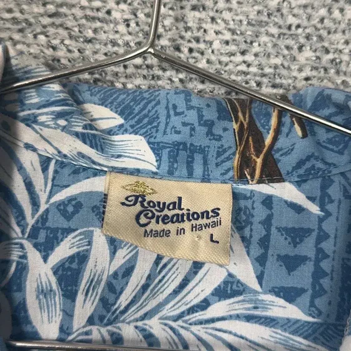 ROYAL CREATIONS 리얼 하와이안 셔츠 L 상품이미지4