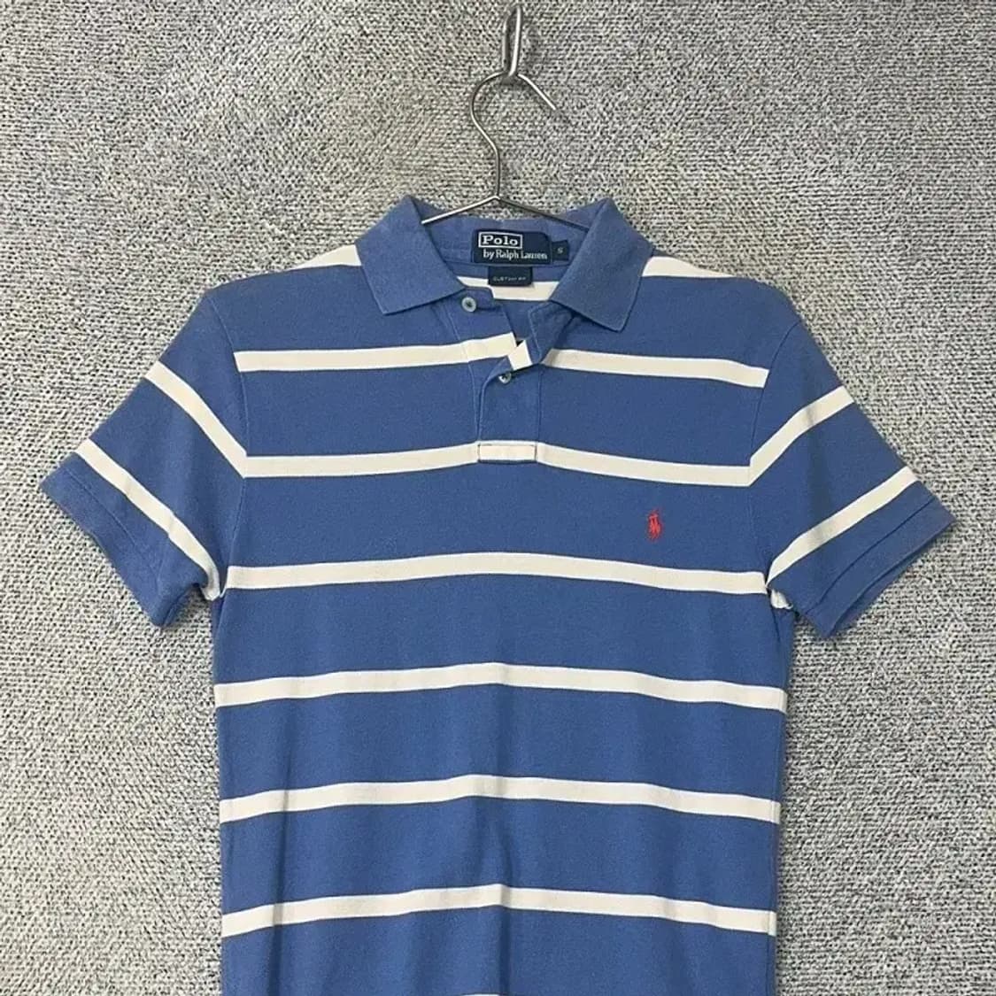 폴로 두산 스트라이프 반팔 카라티 S 상품이미지3