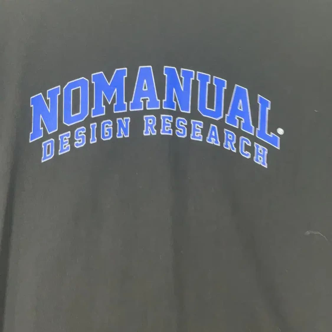 노매뉴얼 프린팅 블랙 반팔티 M 상품이미지3