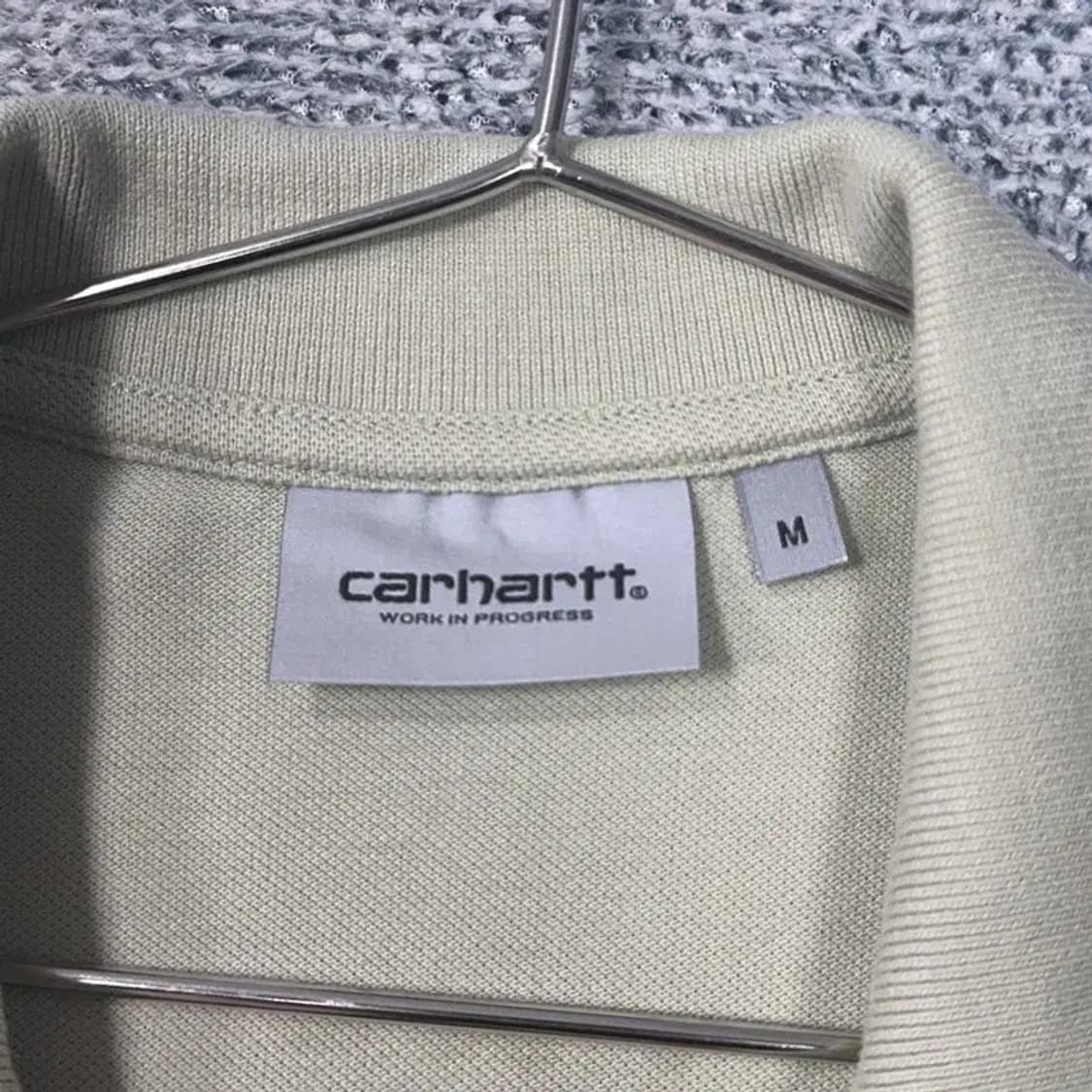 칼하트 로고 빈티지 반팔 카라티 M 상품이미지4