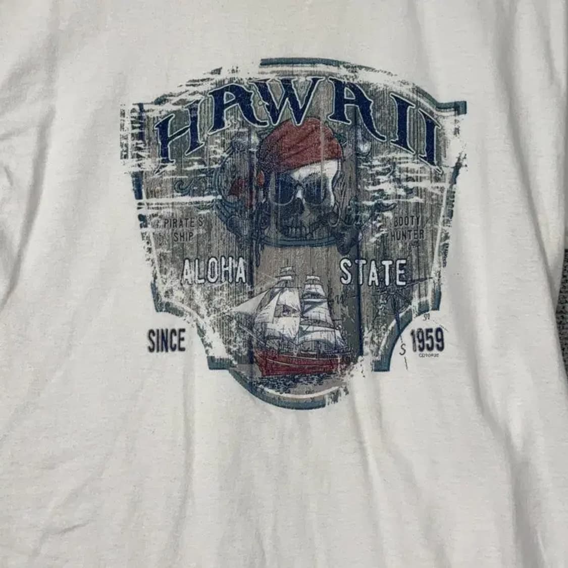 하네스 빈티지 프린팅 반팔티 M 상품이미지3