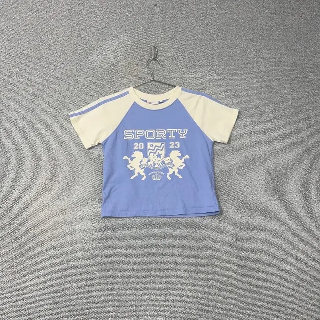 아메스 월드와이드 스포티 크롭 반팔티 F 상품이미지1