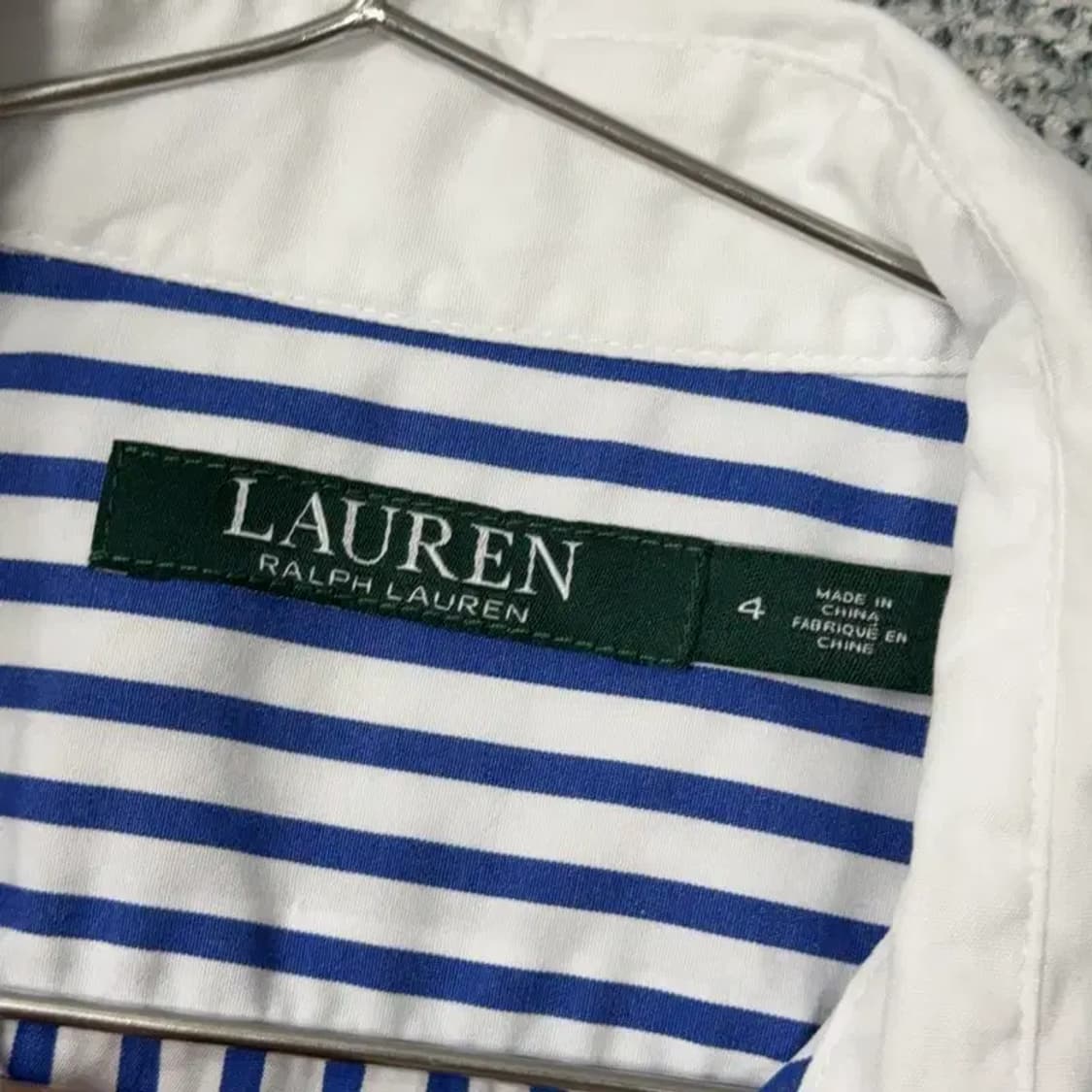 로렌 랄프로렌 블루 스트라이프 셔츠 4 상품이미지3