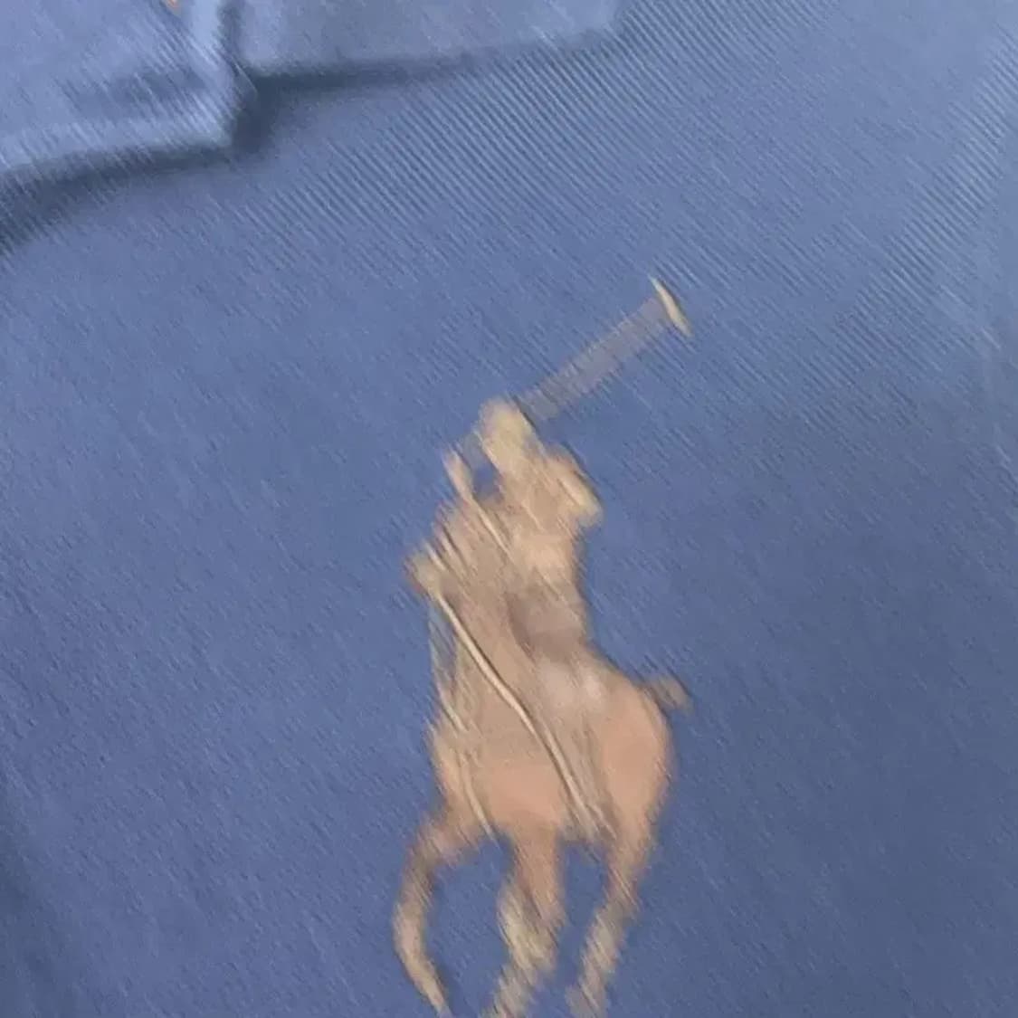 폴로 브라운 견장 빅포니 긴팔 카라티 M 상품이미지5