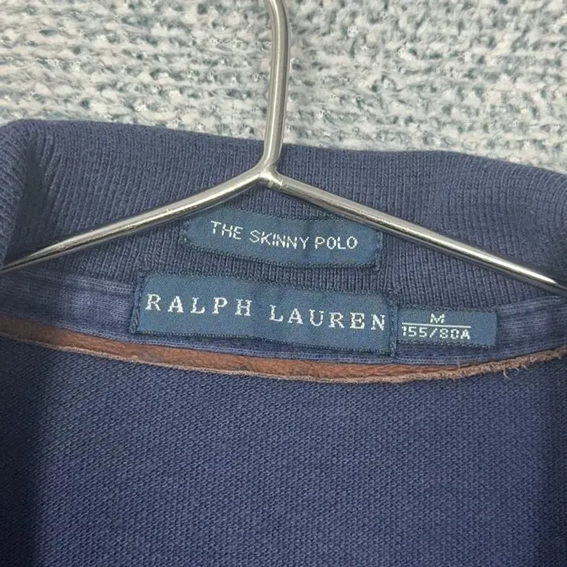 폴로 브라운 견장 빅포니 긴팔 카라티 M 상품이미지6