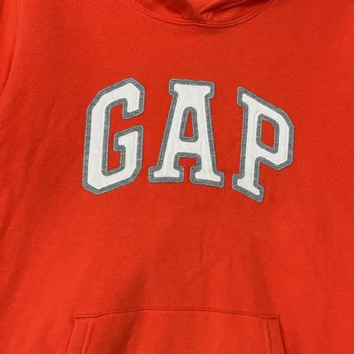갭 로고 오렌지 후드티 M 상품이미지3