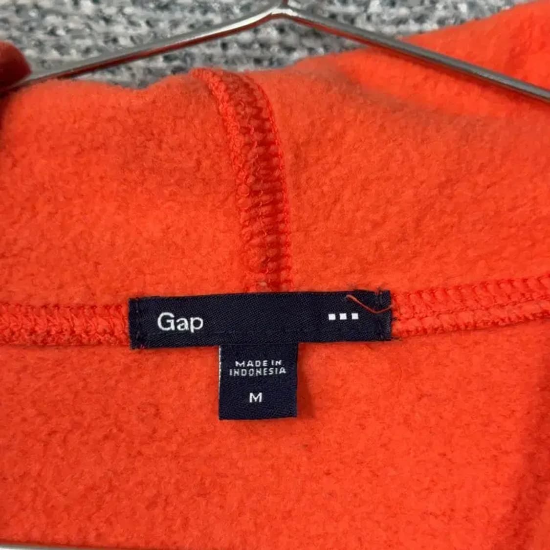 갭 로고 오렌지 후드티 M 상품이미지4