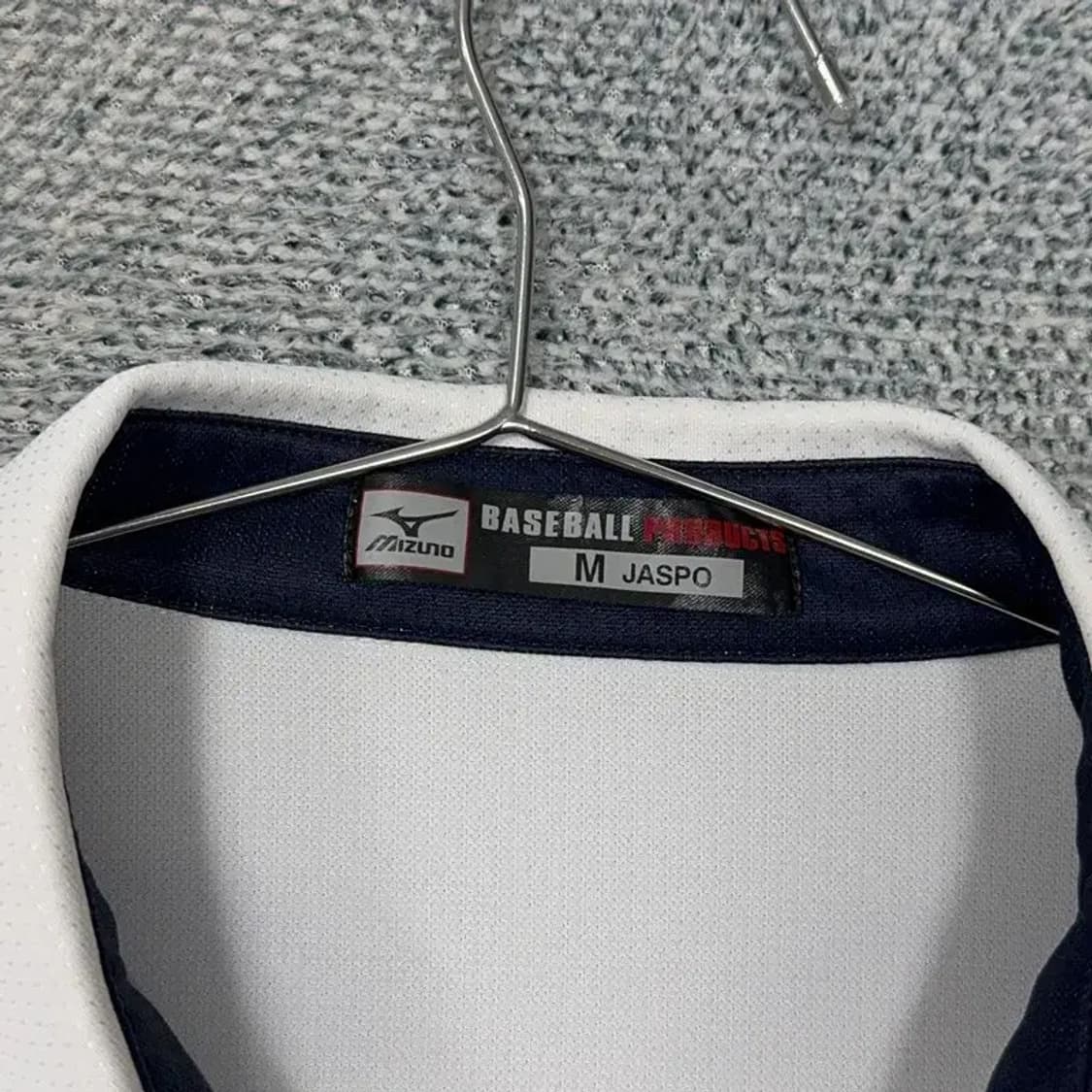 미즈노 프린팅 화이트 반팔 카라티 M 상품이미지6