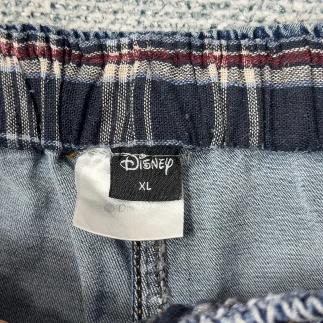 디즈니 밴딩 빈티지 데님 반바지 XL 상품이미지4