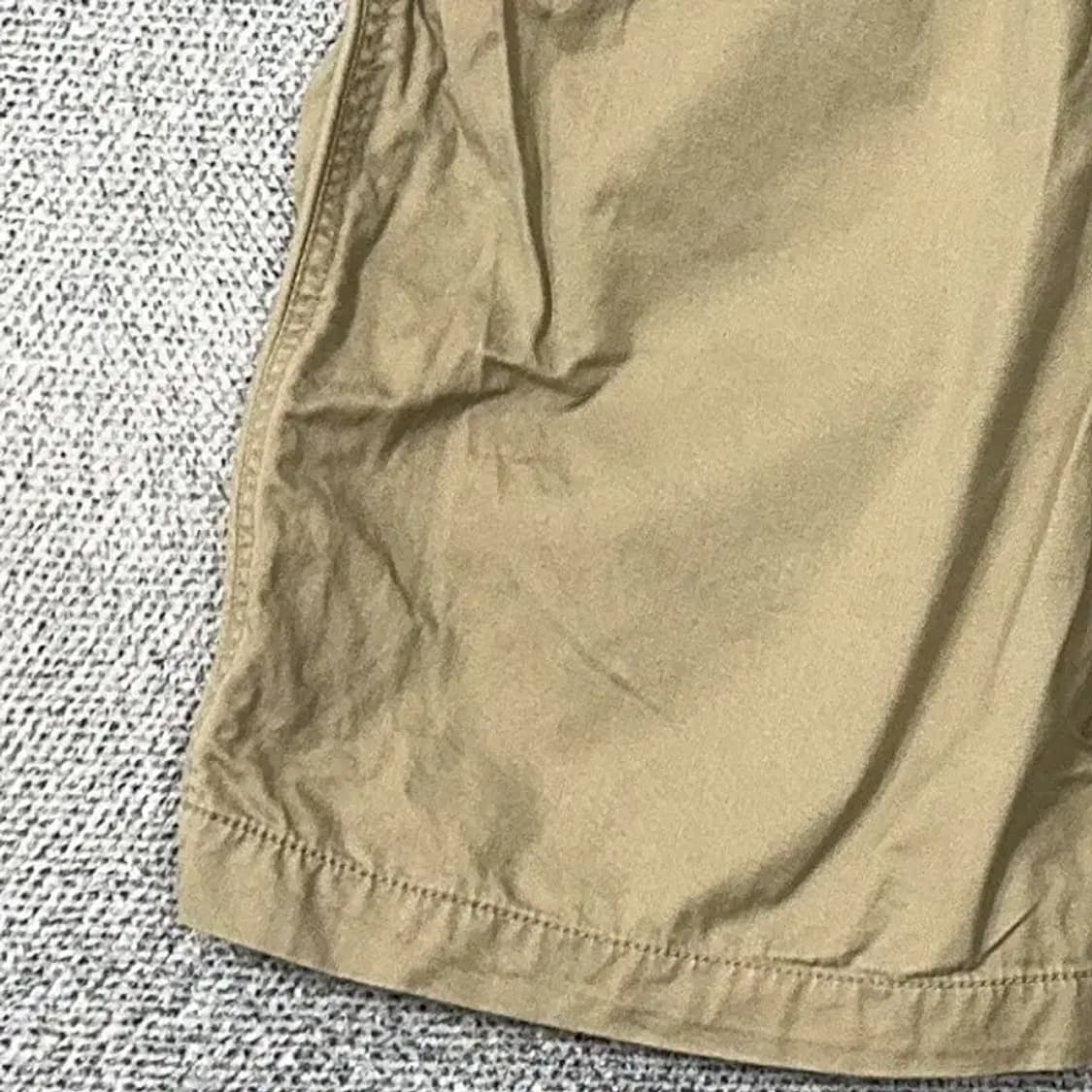 후아유 밴딩 로고 베이지 코튼 반바지 L 상품이미지3