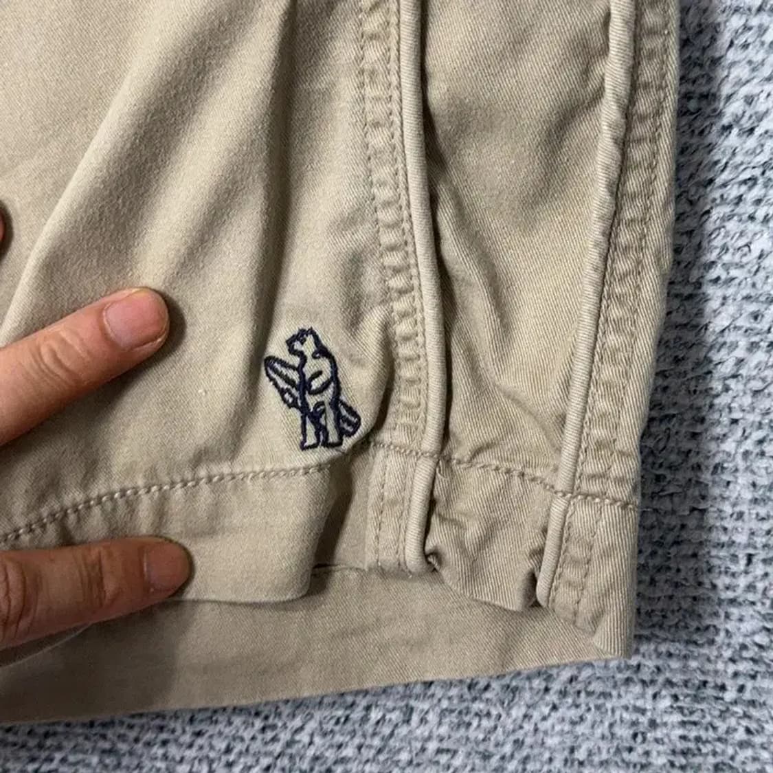 후아유 밴딩 로고 베이지 코튼 반바지 L 상품이미지4