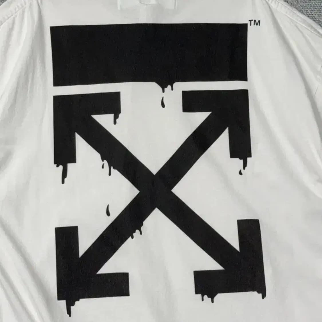 오프화이트 심슨 오버핏 반팔티 XXS 상품이미지7