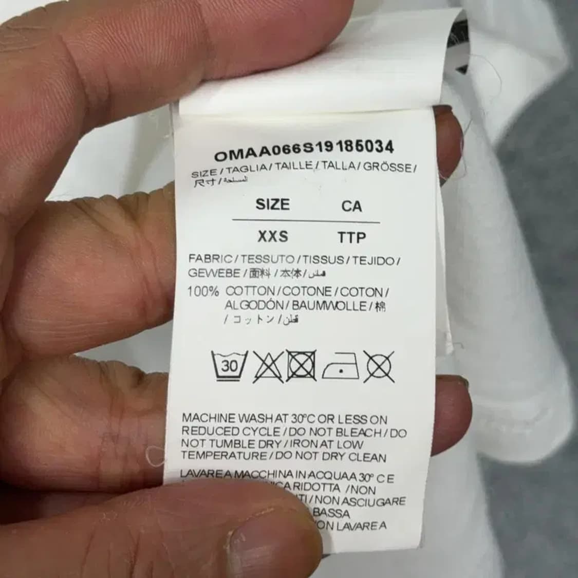 오프화이트 심슨 오버핏 반팔티 XXS 상품이미지9