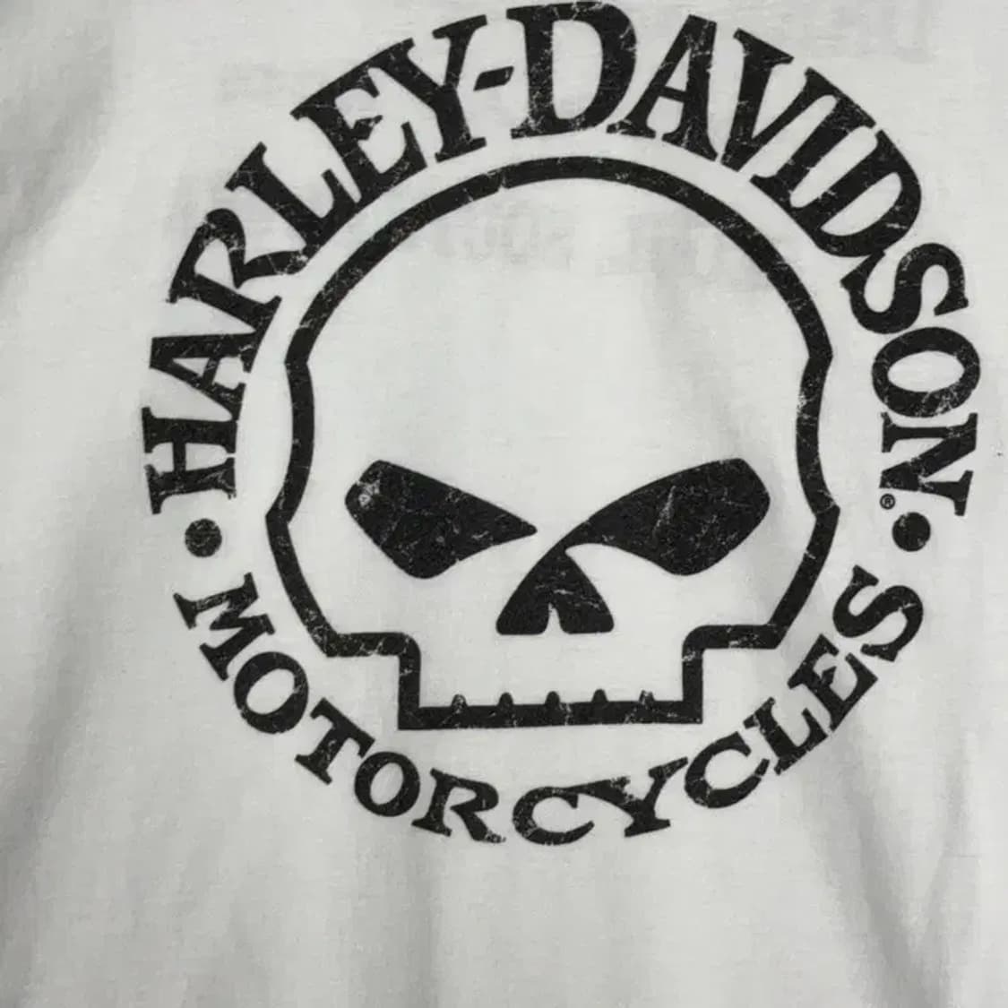 할리데이비슨 스컬프린팅 반팔티 XL 상품이미지3