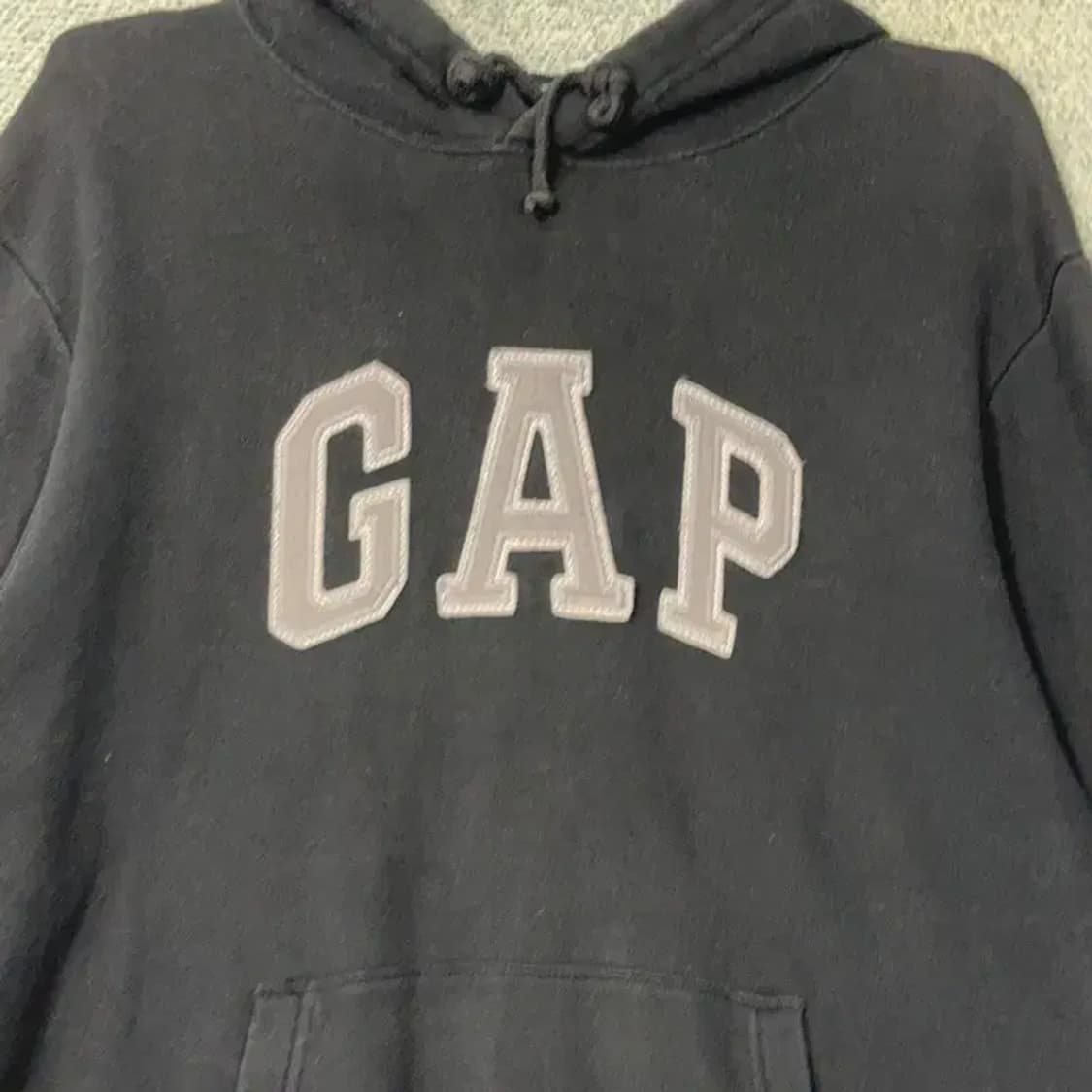 갭 로고 블랙 후드티 M 상품이미지3