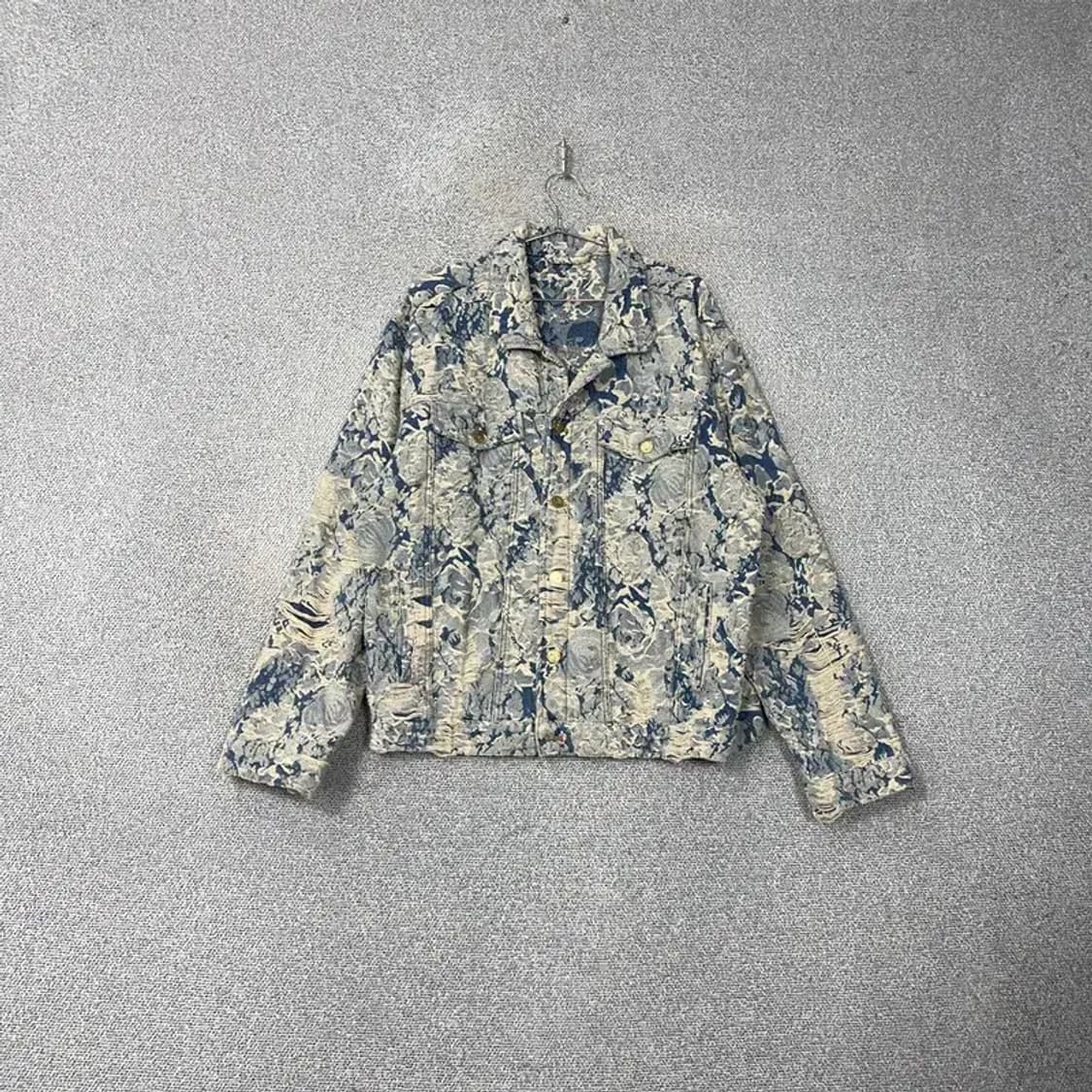 빈티지 패턴 코튼 자켓 XL 상품이미지1