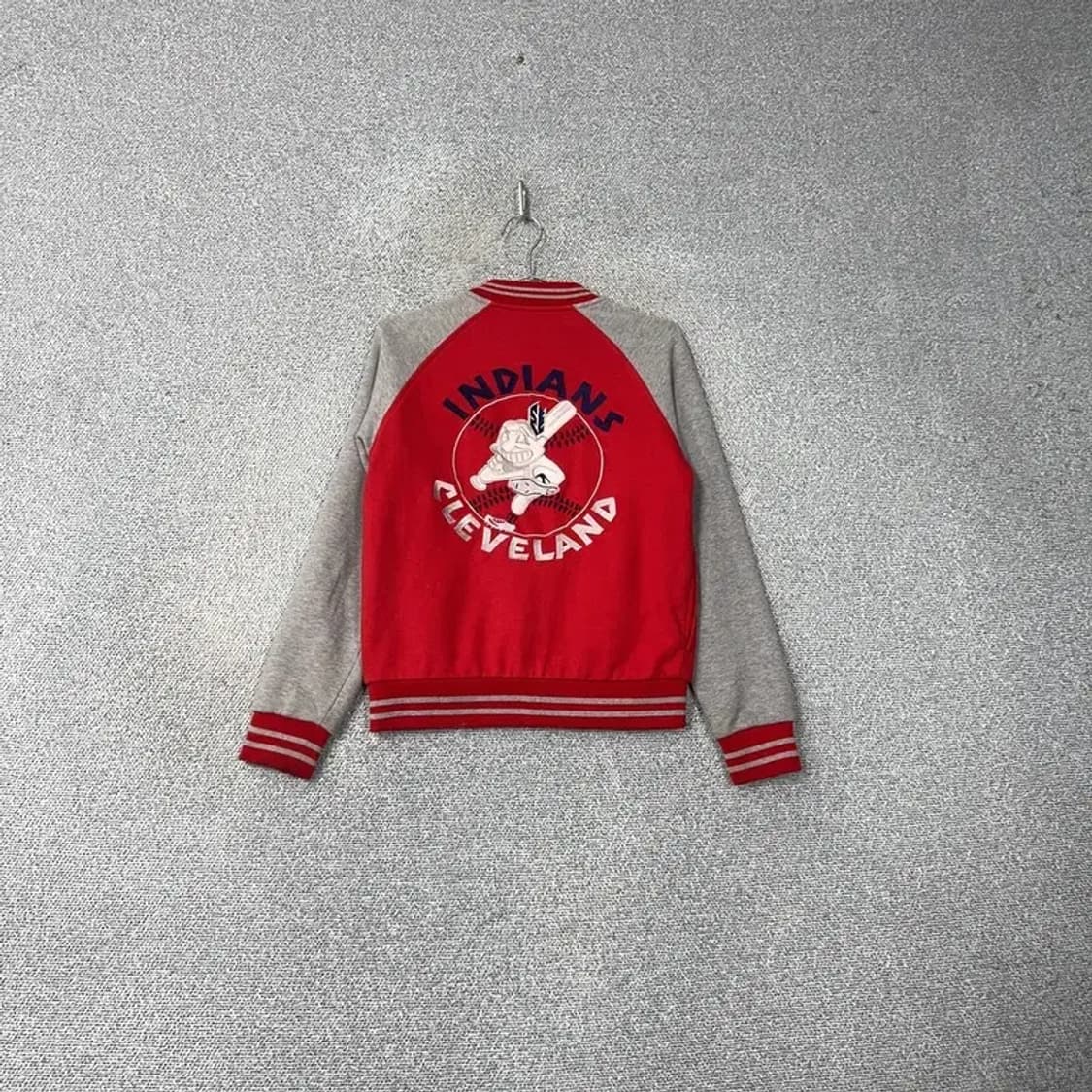 MLB 클리블랜드 회빨 코튼 스타디움 자켓 90 상품이미지2