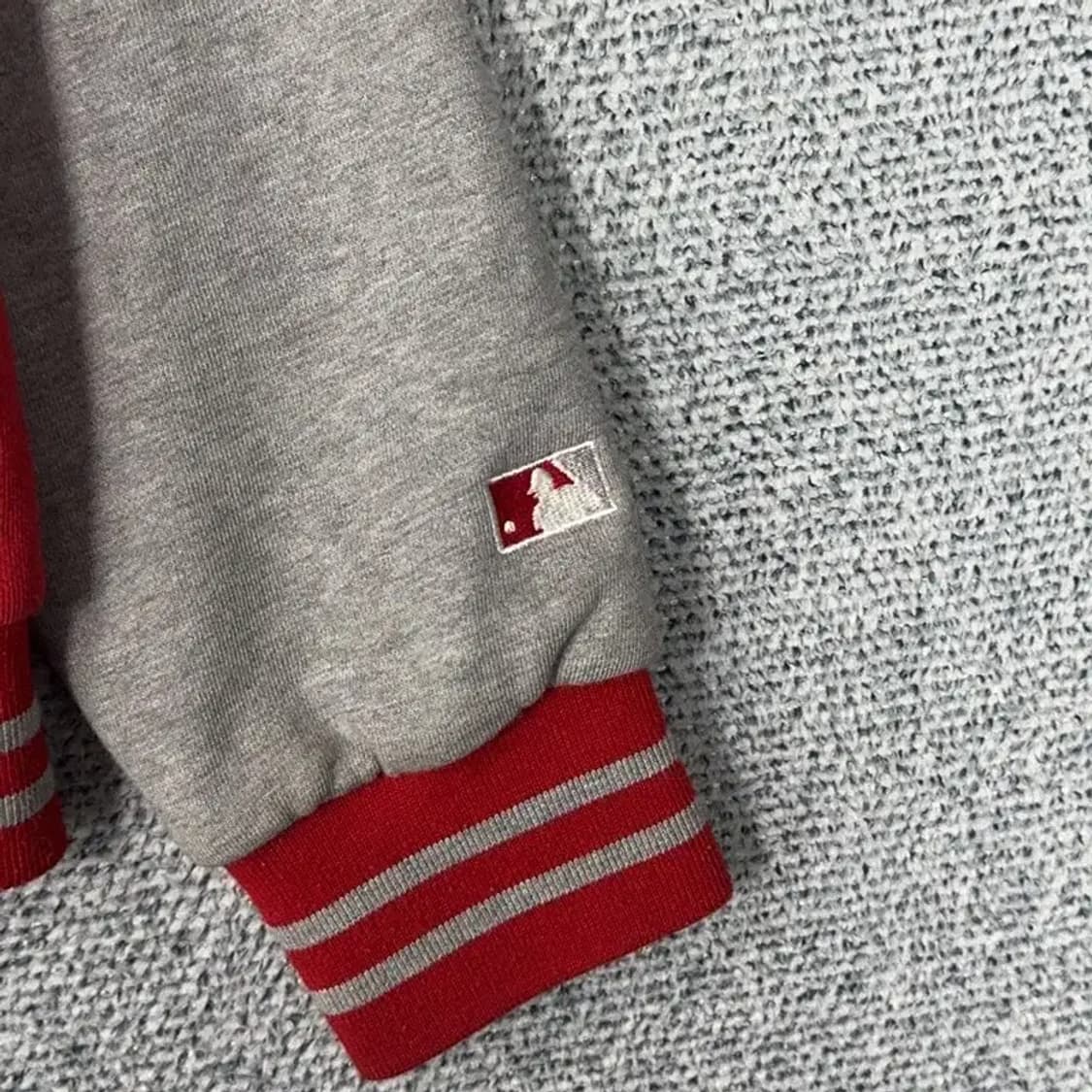 MLB 클리블랜드 회빨 코튼 스타디움 자켓 90 상품이미지3