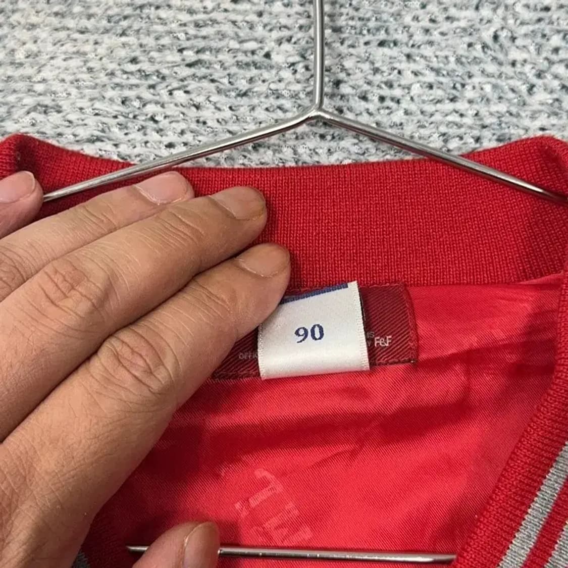 MLB 클리블랜드 회빨 코튼 스타디움 자켓 90 상품이미지7