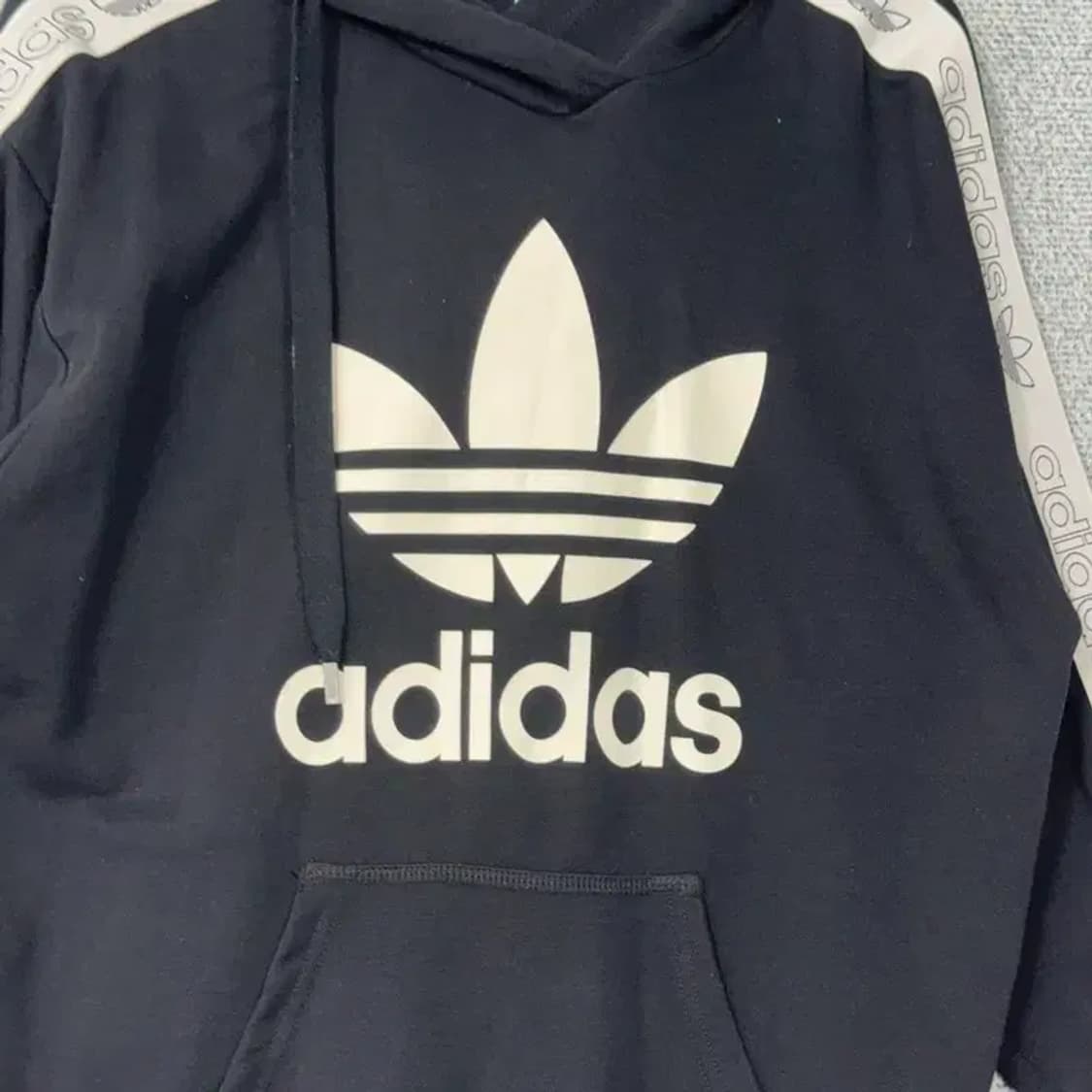 아디다스 빅로고 사이드라인 후드티 S 상품이미지3
