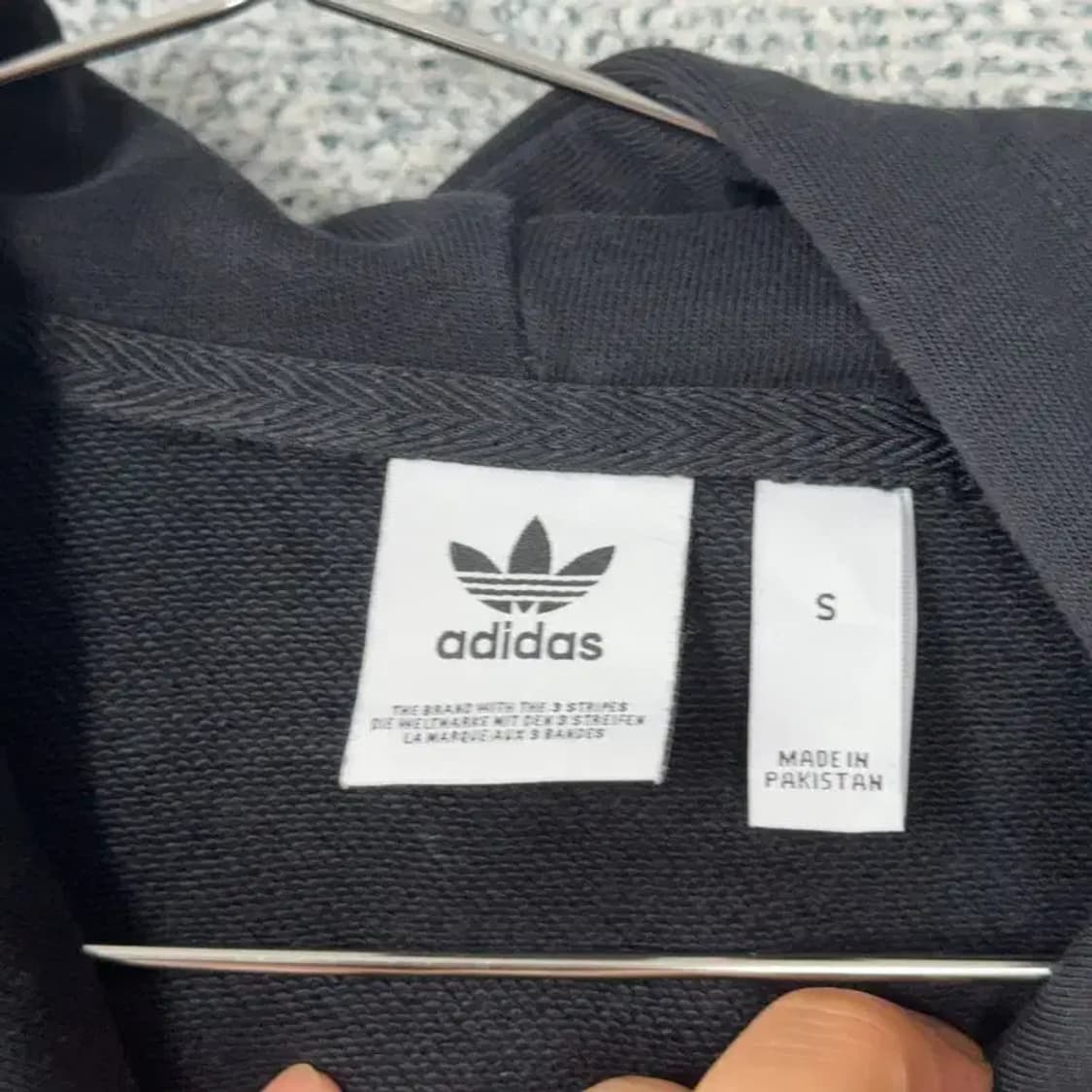 아디다스 빅로고 사이드라인 후드티 S 상품이미지5