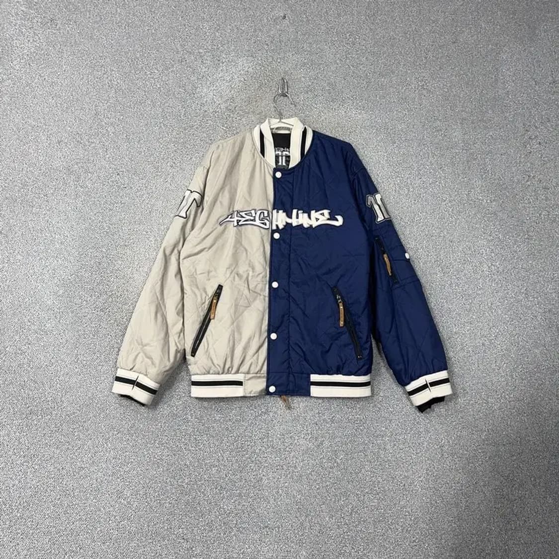 테크나인 멀티컬러 빈티지 스타디움 자켓 S 상품이미지1