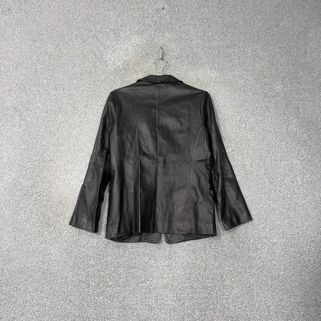 빈티지 원버튼 레더 블레이저 자켓 L 상품이미지2