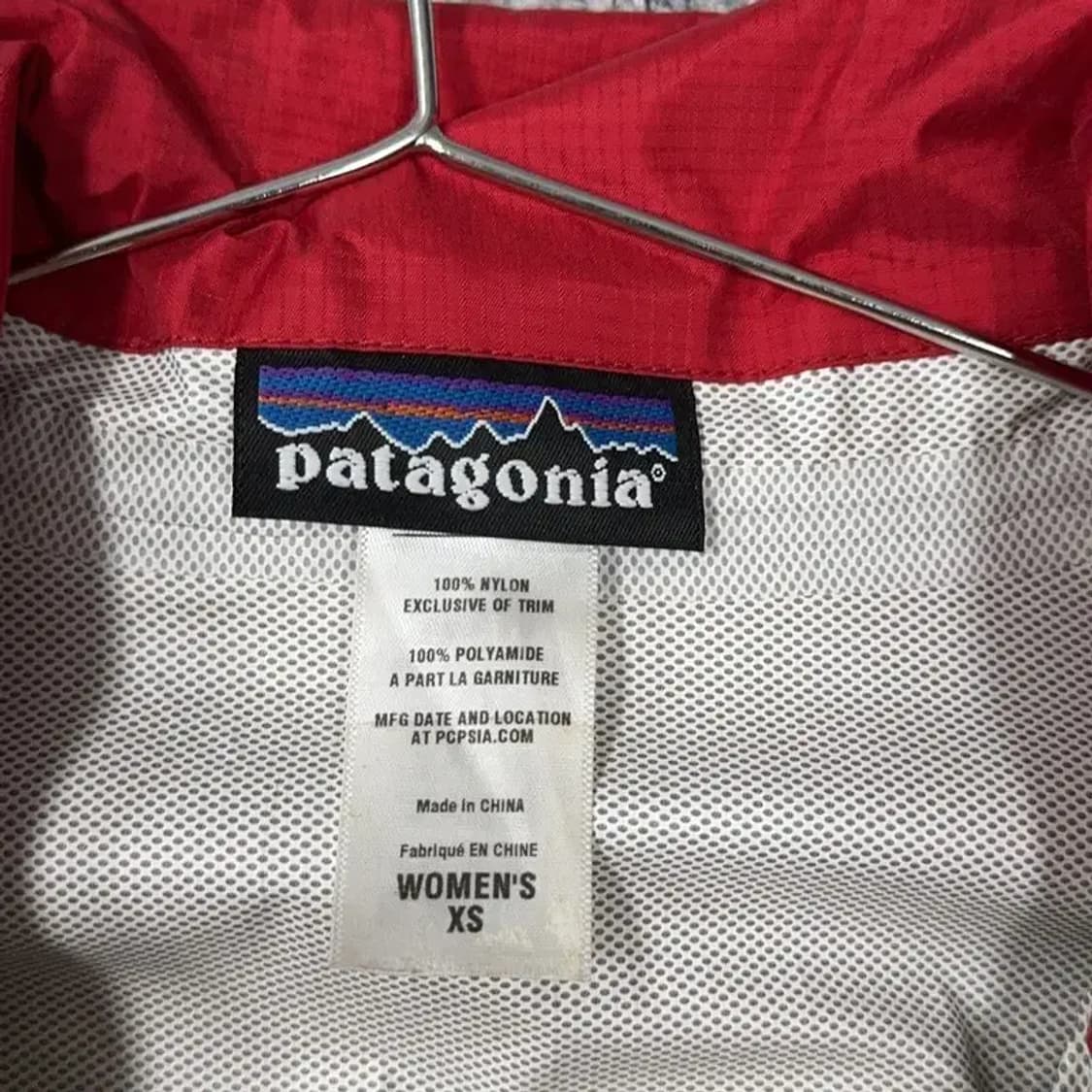 파타고니아 여성 레드 필드 바람막이 롱 자켓 XS 상품이미지6