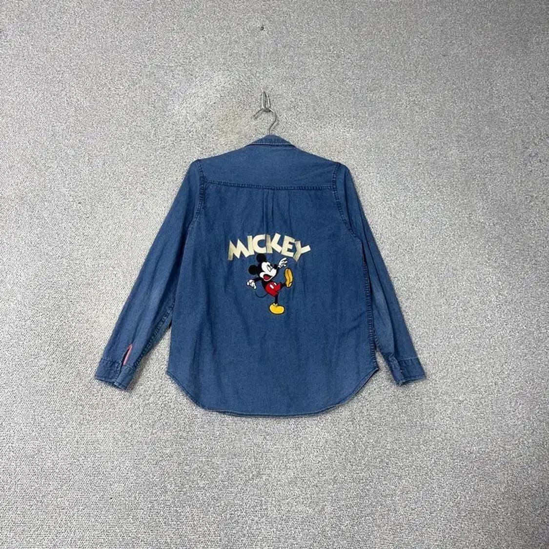 미키마우스 자수 데님셔츠 상품이미지1