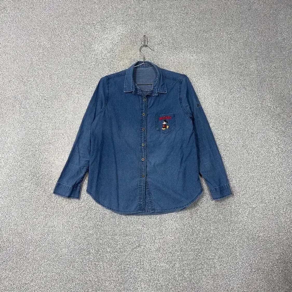 미키마우스 자수 데님셔츠 상품이미지2