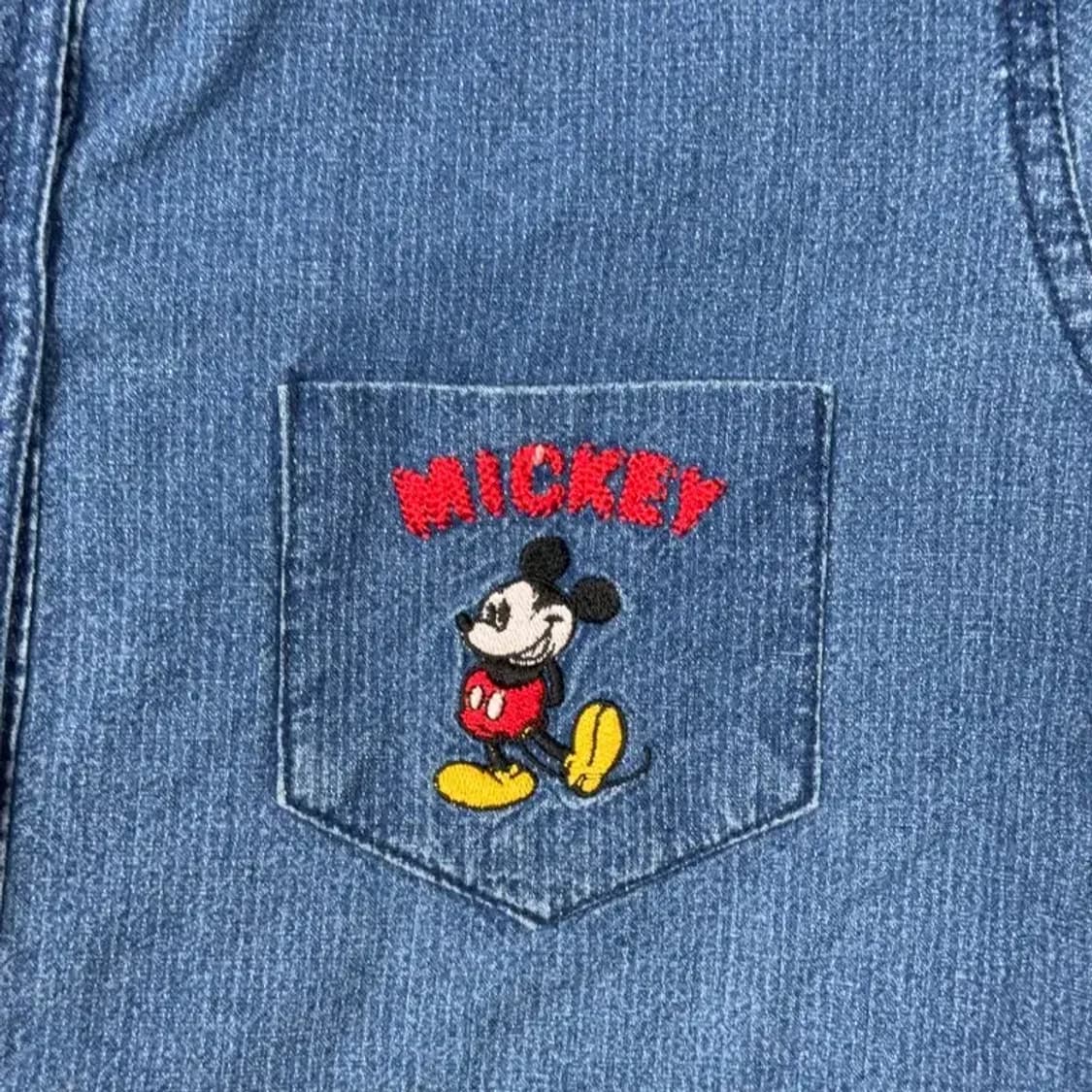 미키마우스 자수 데님셔츠 상품이미지3