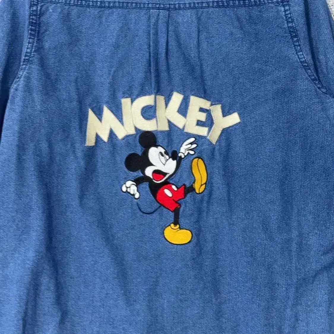 미키마우스 자수 데님셔츠 상품이미지4