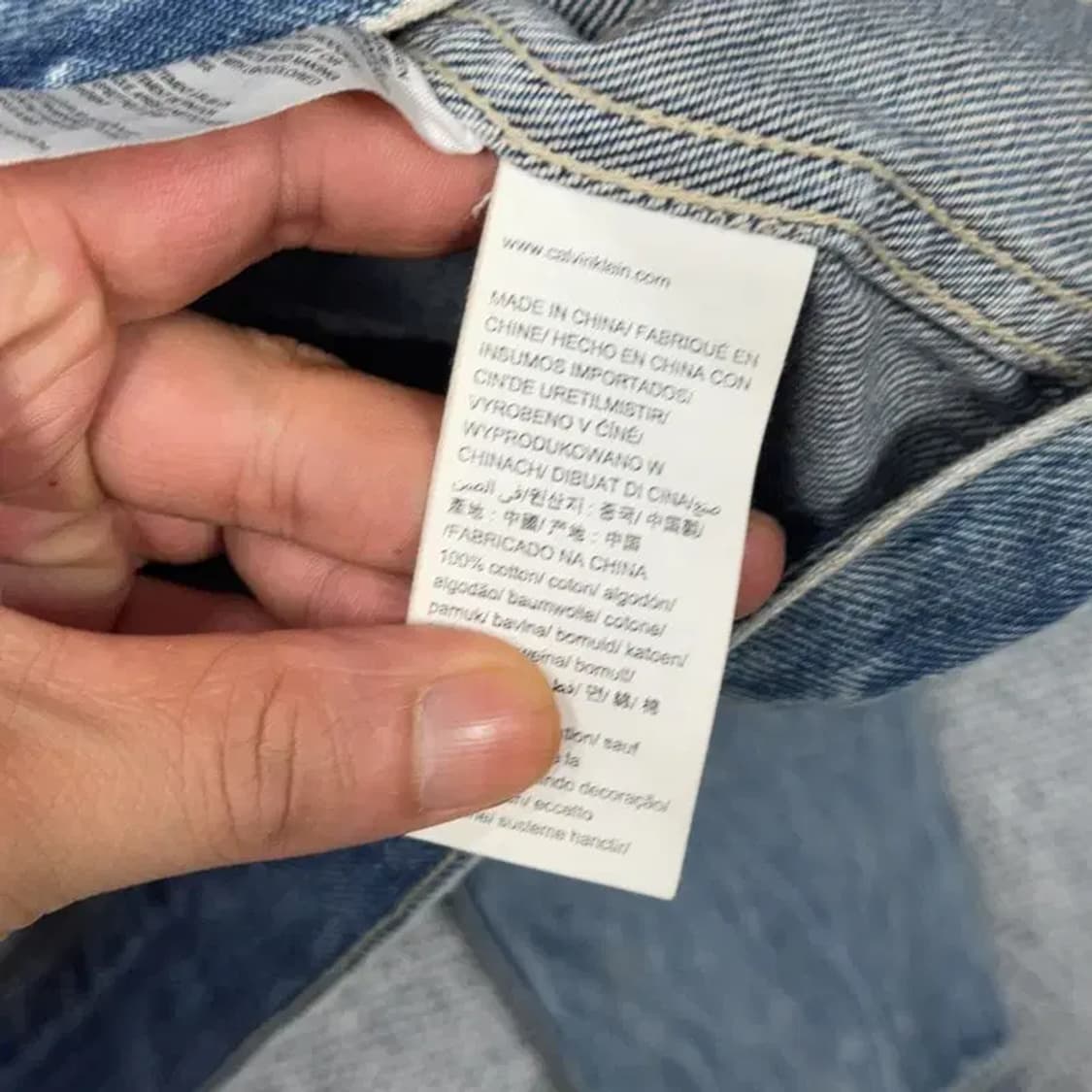 캘빈클라인 빈티지 워싱 데님자켓 L 상품이미지6