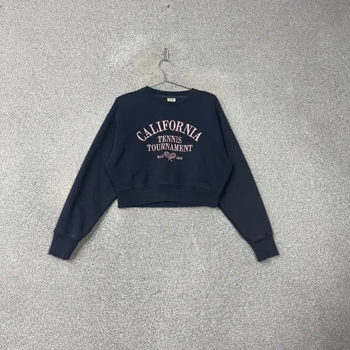 후아유 테니스 크롭 스웻셔츠 맨투맨 M 상품이미지1