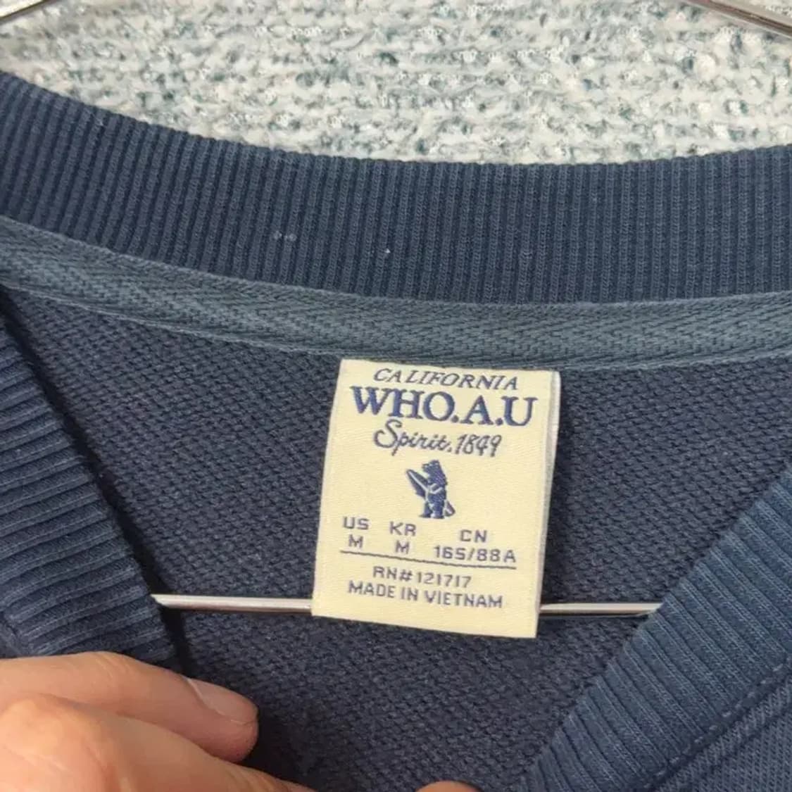 후아유 테니스 크롭 스웻셔츠 맨투맨 M 상품이미지4