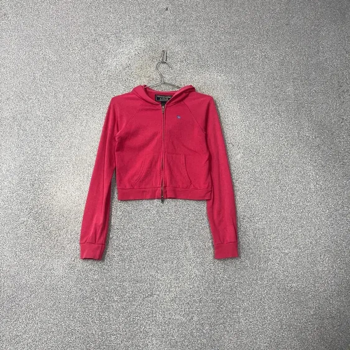 아베크롬비 핑크 심플로고 후드집업 M 상품이미지1