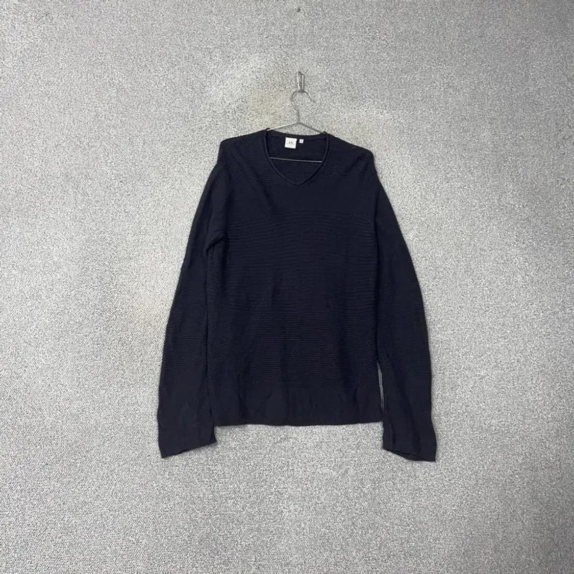 알마니 익스체인지 코튼 브이넥 슬리브 긴팔티 M 상품이미지1