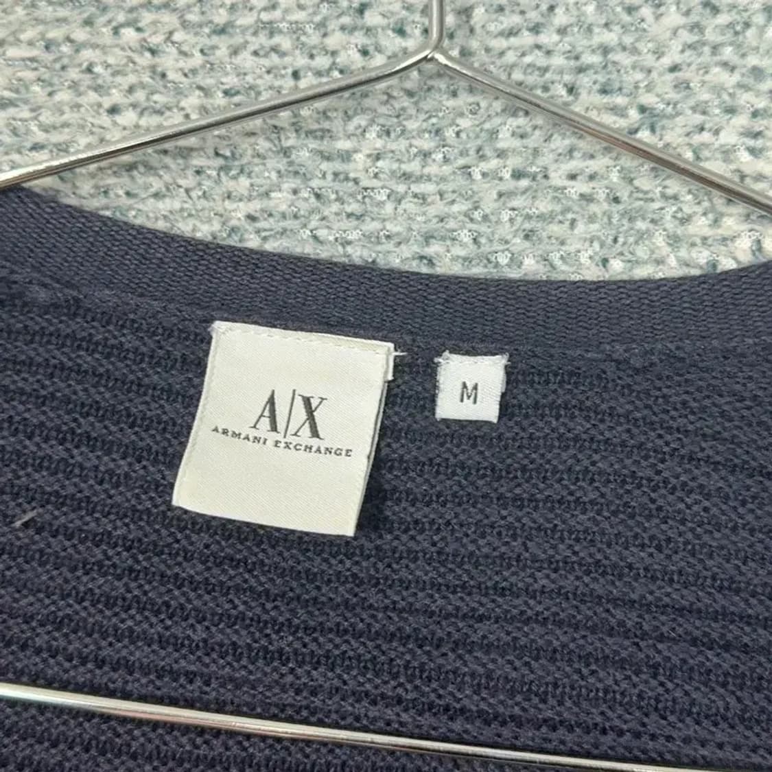 알마니 익스체인지 코튼 브이넥 슬리브 긴팔티 M 상품이미지5