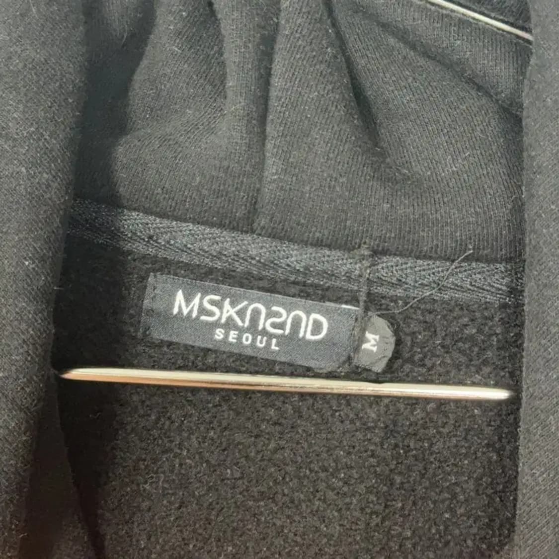 문수권 세컨 빅로고 스웻 후드티 M 상품이미지4