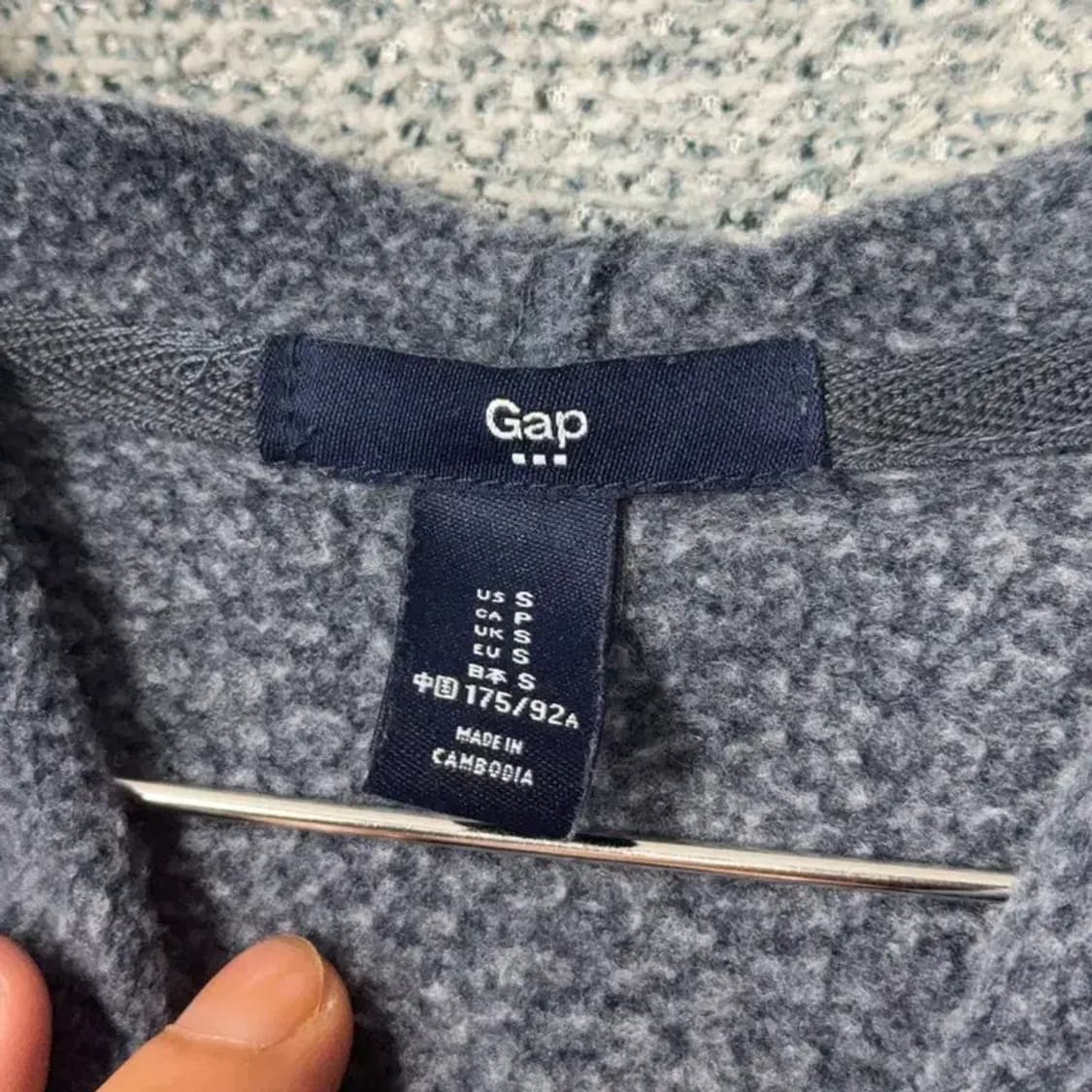 갭 캐주얼 로고 오버핏 후드티 S 상품이미지4