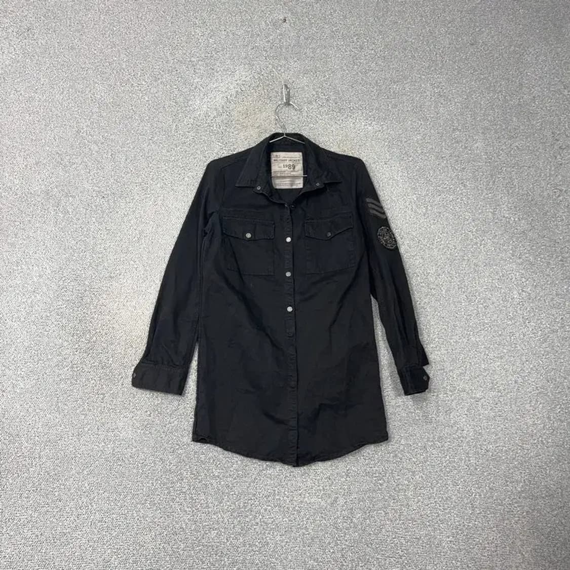 쟈딕 앤 볼테르 블랙 패치 필드 롱 자켓 XS 상품이미지1