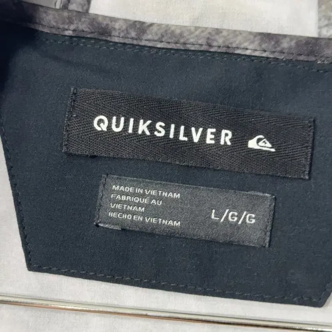 퀵실버 빈티지 패턴 후드 바람막이 자켓 L 상품이미지3