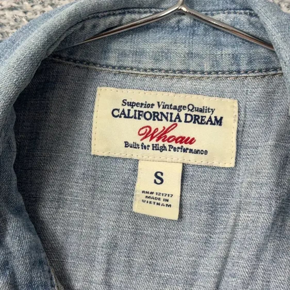 후아유 연청 데님셔츠 S 상품이미지3