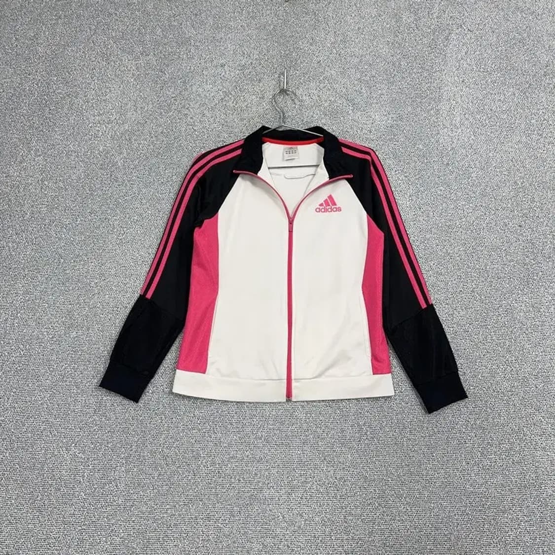 아디다스 흰검핑 로고 삼선 트랙탑 저지 M 상품이미지1