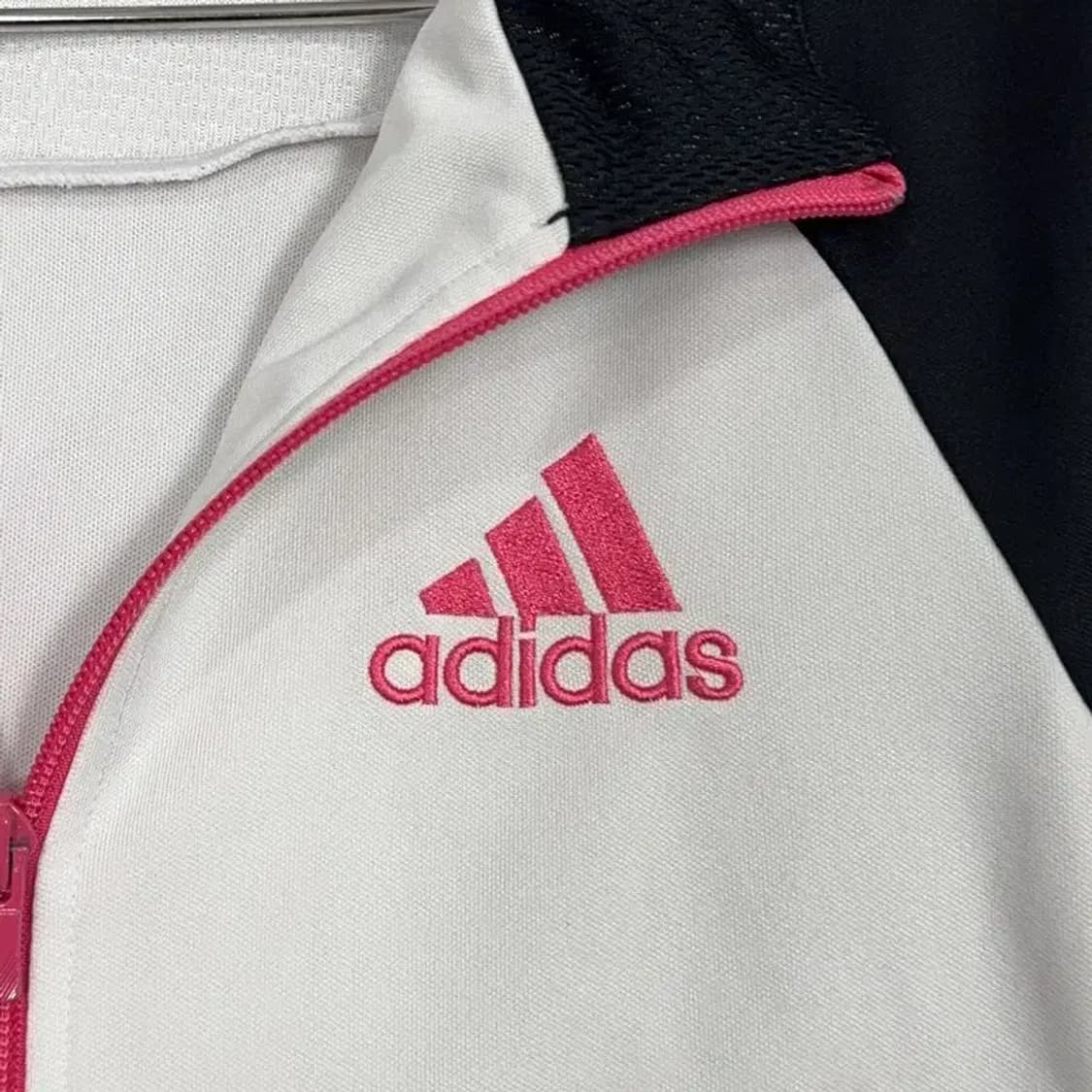 아디다스 흰검핑 로고 삼선 트랙탑 저지 M 상품이미지3