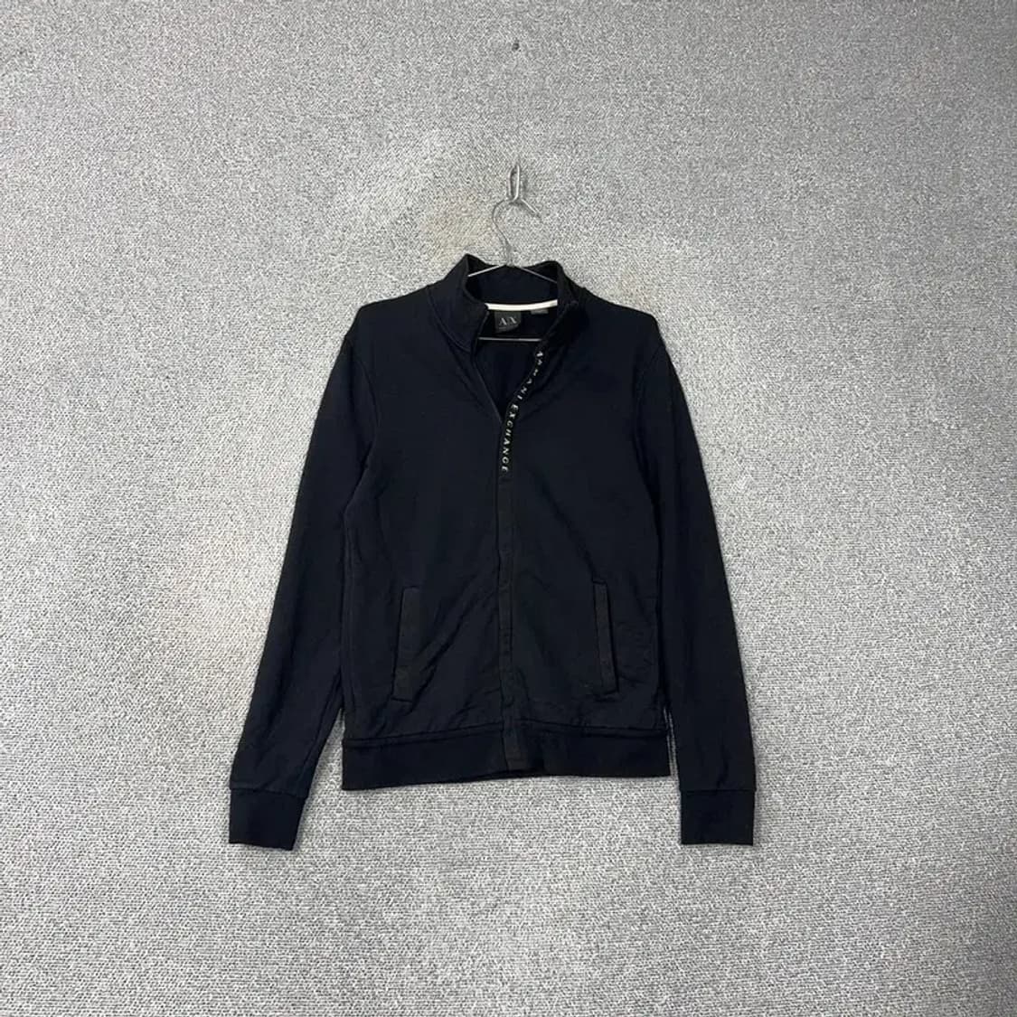 알마니 익스체인지 반집업 스펠로고 코튼 집업 S 상품이미지1